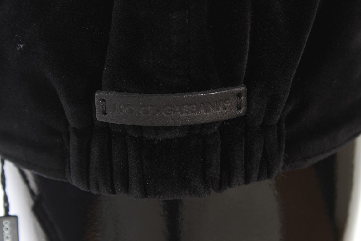 Black Cotton Newsboy Cap