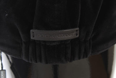 Black Cotton Newsboy Cap