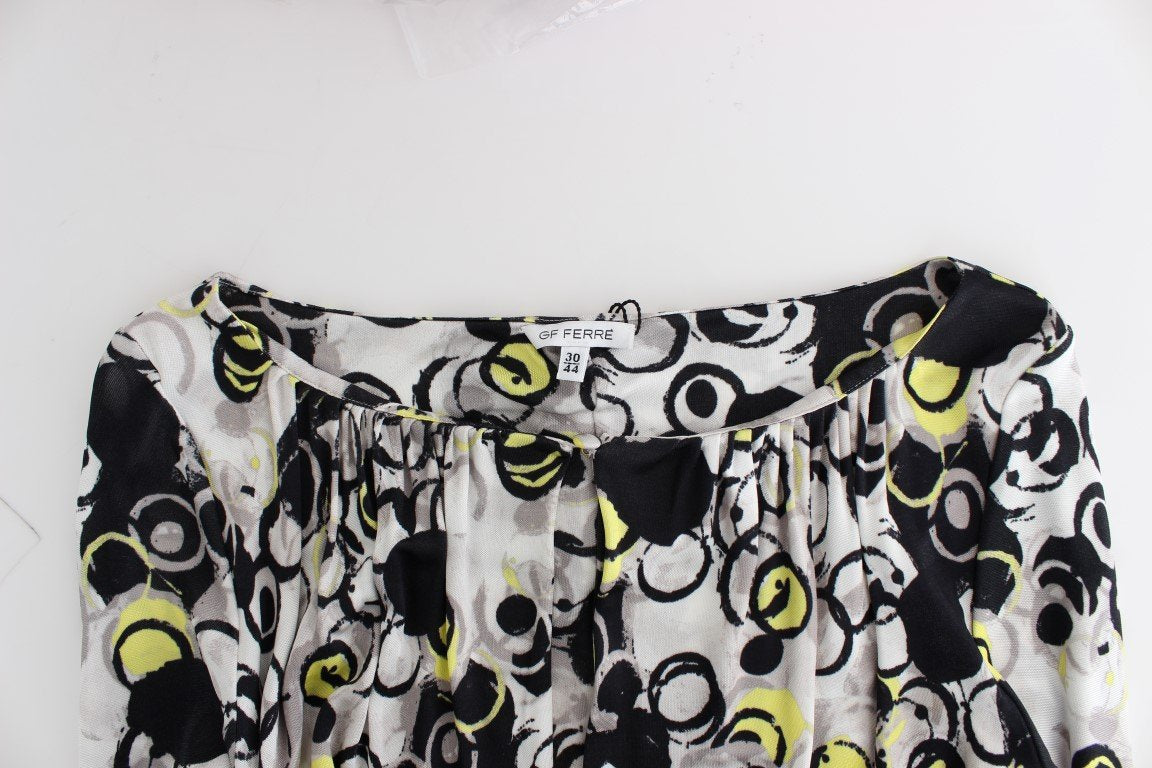 Multicolor Longsleeved Shift Dress