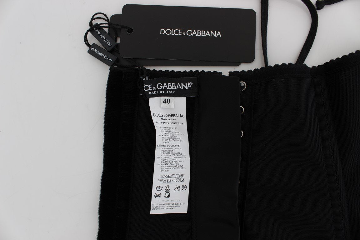 Black Stretch Waist Strap Corset Belt