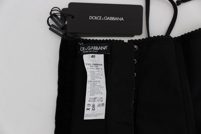 Black Stretch Waist Strap Corset Belt