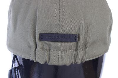 Green Cotton Newsboy Cap