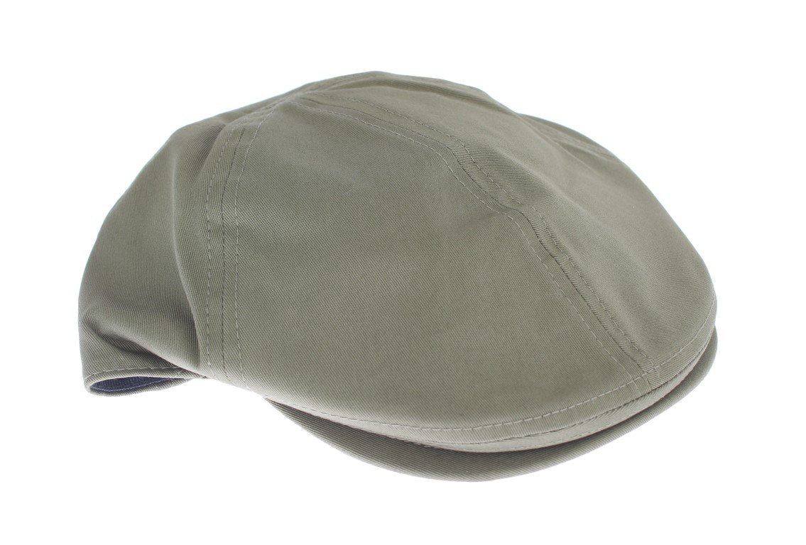 Green Cotton Newsboy Cap