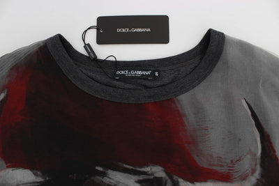Bull Torero Gray Silk Crewneck T-shirt
