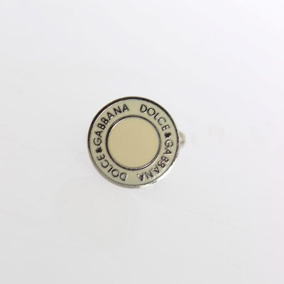 Silver Brass Logo Cufflinks
