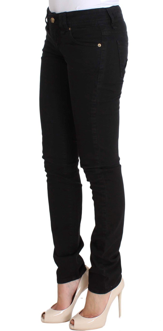 Black Slim Fit Cotton Stretch Denim Jeans