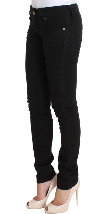 Black Slim Fit Cotton Stretch Denim Jeans
