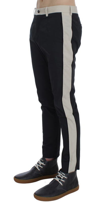 Black Slim Fit Casual Chinos Pants