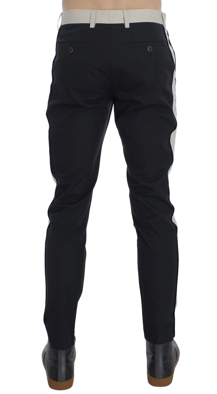 Black Slim Fit Casual Chinos Pants