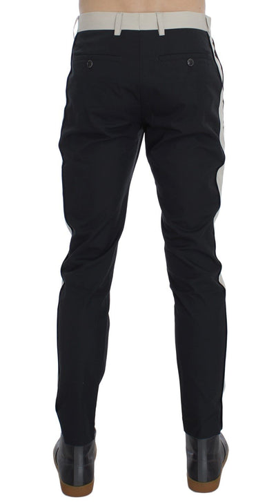 Black Slim Fit Casual Chinos Pants