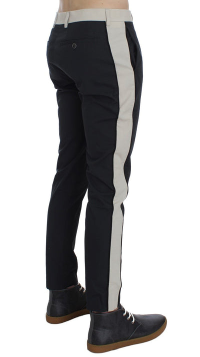 Black Slim Fit Casual Chinos Pants