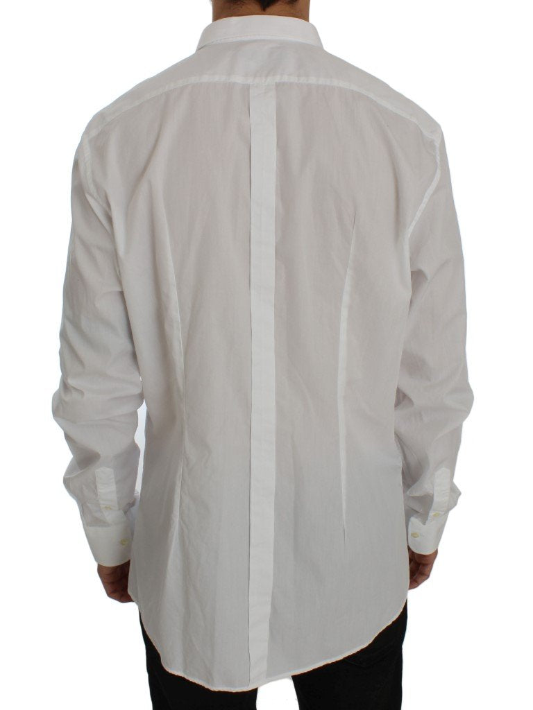White Cotton GOLD Slim Fit Dress Shirt
