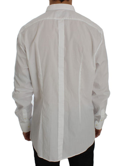 White Cotton GOLD Slim Fit Dress Shirt