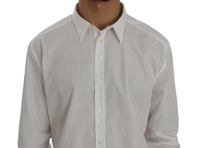 White Cotton GOLD Slim Fit Dress Shirt