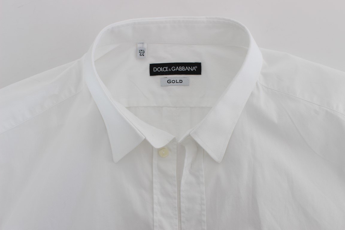 White Cotton GOLD Slim Fit Dress Shirt