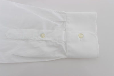 White Cotton GOLD Slim Fit Dress Shirt