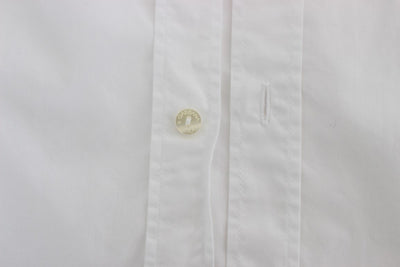 White Cotton GOLD Slim Fit Dress Shirt