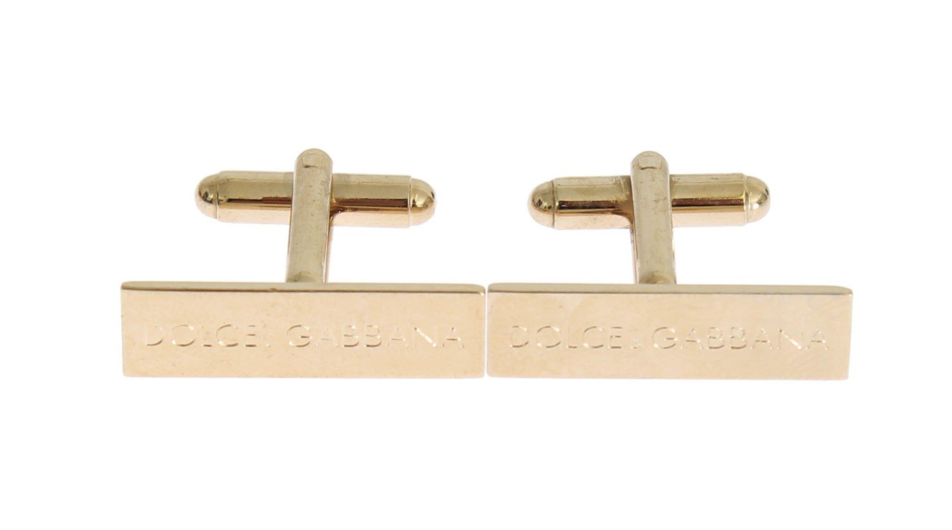 Gold Brass Cufflinks