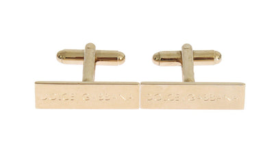 Gold Brass Cufflinks