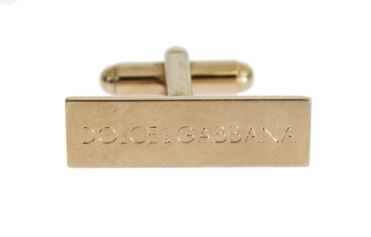 Gold Brass Cufflinks