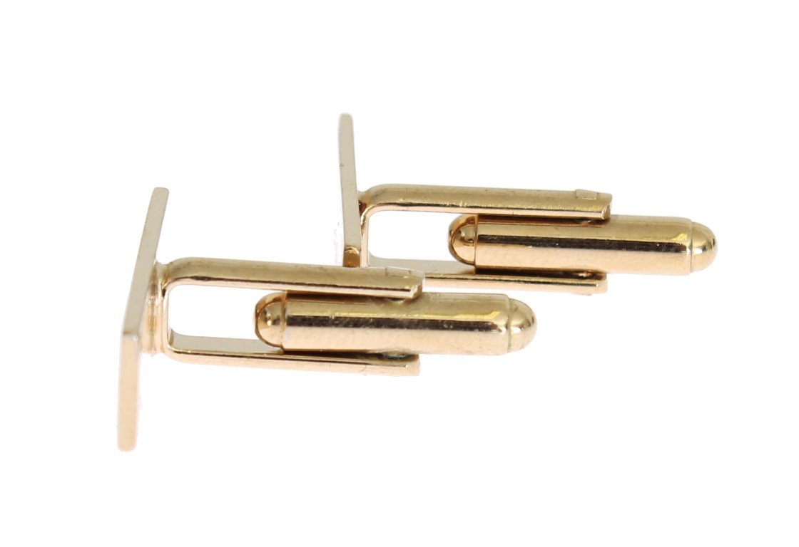 Gold Brass Cufflinks