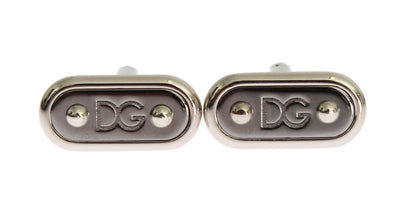 Silver Brass Cufflinks