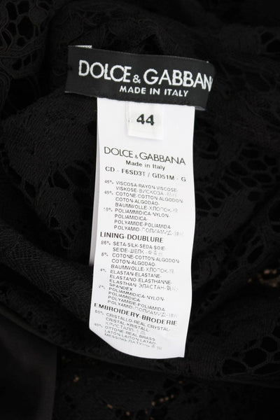 Black Lace Shift Sicily Crystal Dress