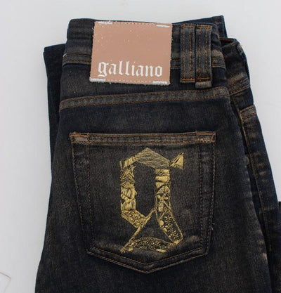 Blue Dark Cotton Stretch Flare Bootcut Jeans