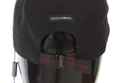 Black Red Polka Dot Cotton Flat Bill Cap