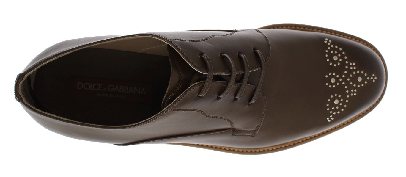 Olive Brown Leather MARSALA Men Dress Shoes
