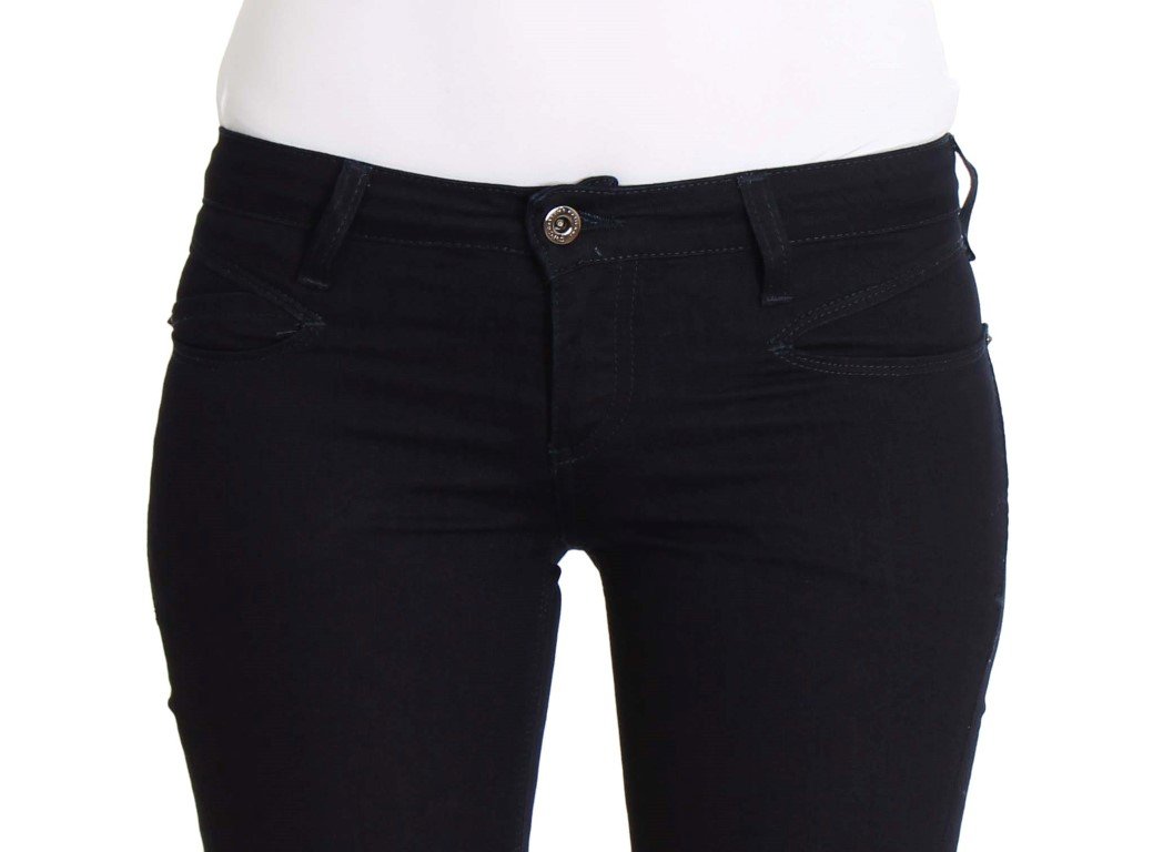 Blue Cotton Stretch Slim Fit Jeans