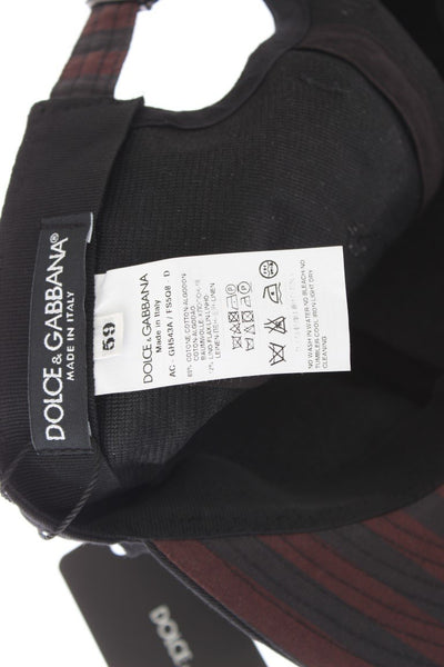 Black Red Polka Dot Cotton Flat Bill Cap