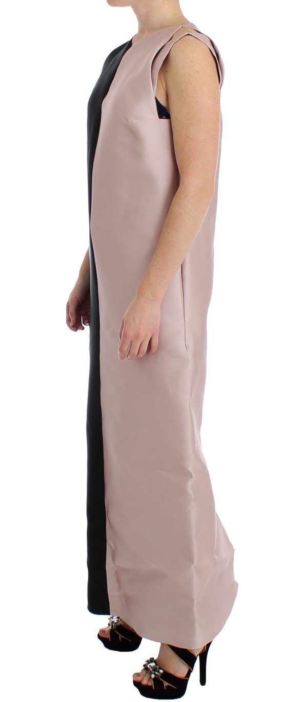 Black Silk Long Gown Maxi Dress