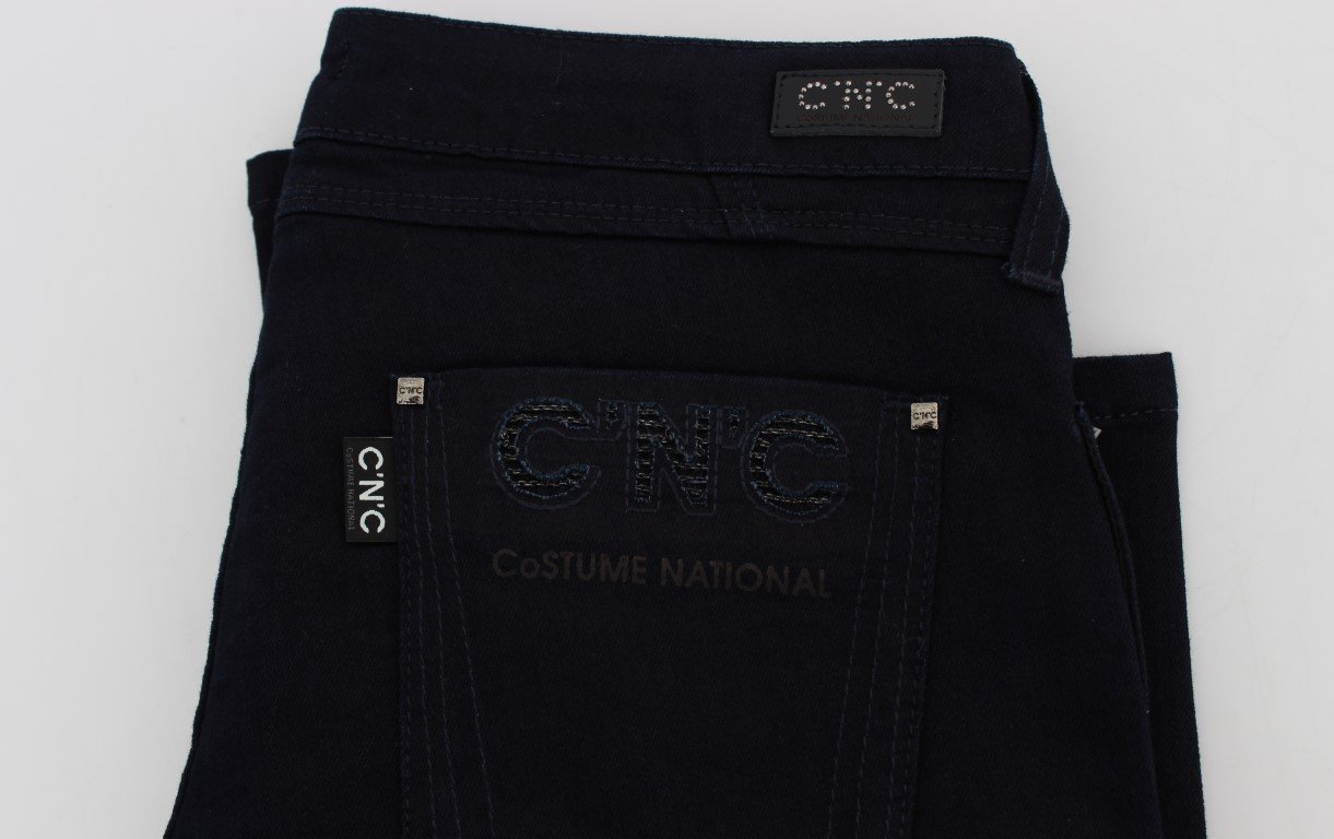Blue Cotton Stretch Slim Fit Jeans