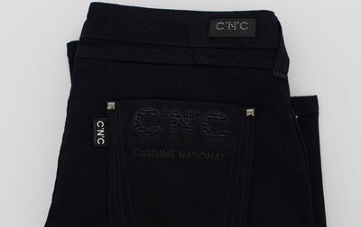 Blue Cotton Stretch Slim Fit Jeans