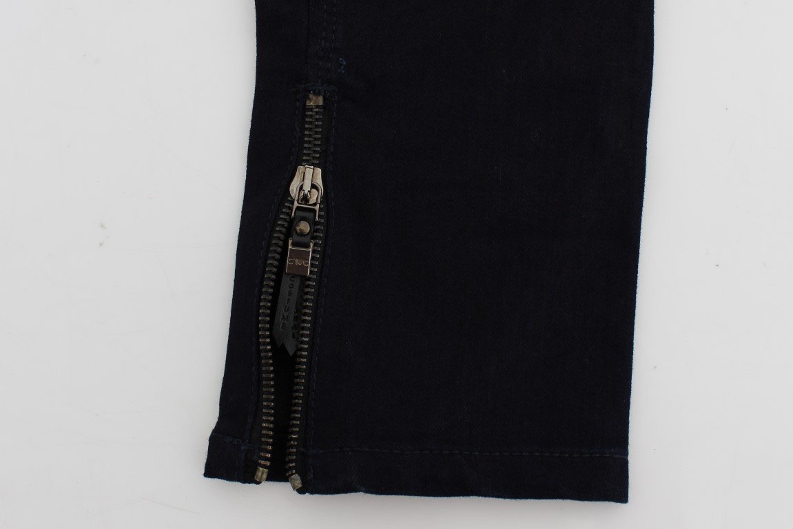 Blue Cotton Stretch Slim Fit Jeans