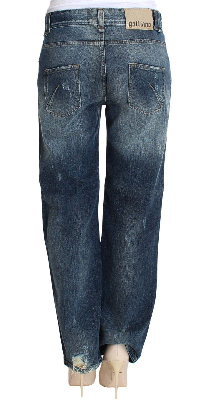 Blue Wash Cotton Stretch Relaxed Fit Jeans