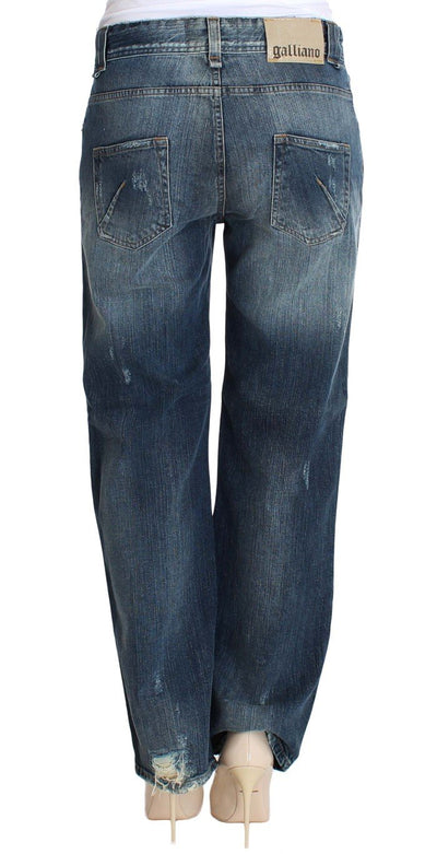 Blue Wash Cotton Stretch Relaxed Fit Jeans