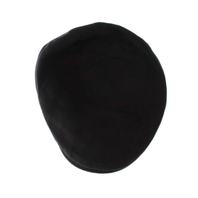 Black Cotton Newsboy Cap