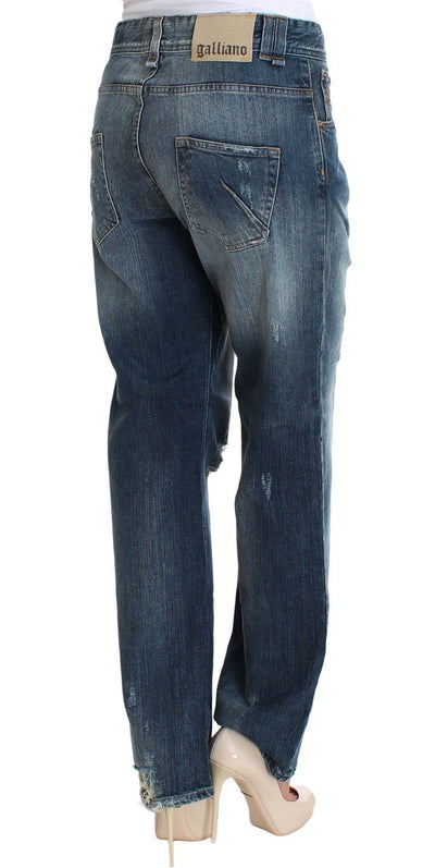 Blue Wash Cotton Stretch Relaxed Fit Jeans