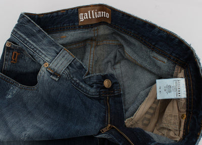 Blue Wash Cotton Stretch Relaxed Fit Jeans