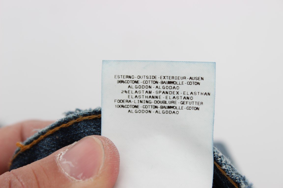 Blue Wash Cotton Stretch Relaxed Fit Jeans