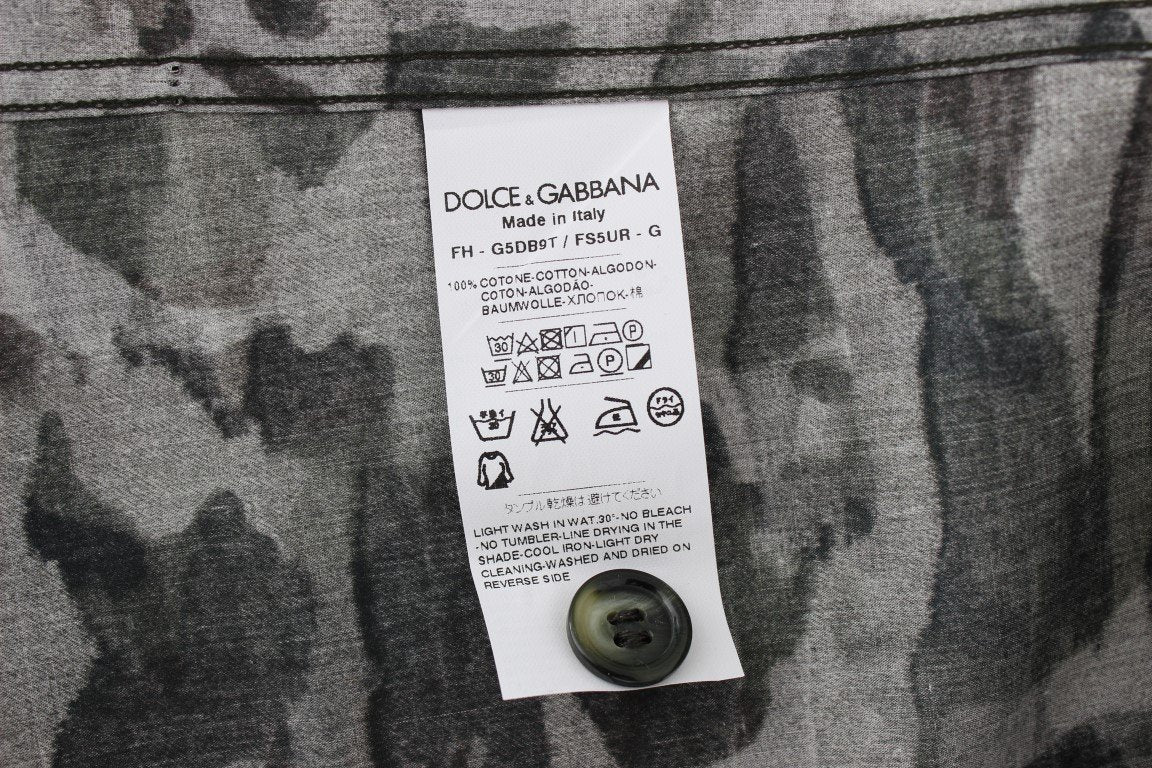 Military Green Cotton Casual Shirt