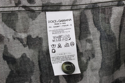 Military Green Cotton Casual Shirt