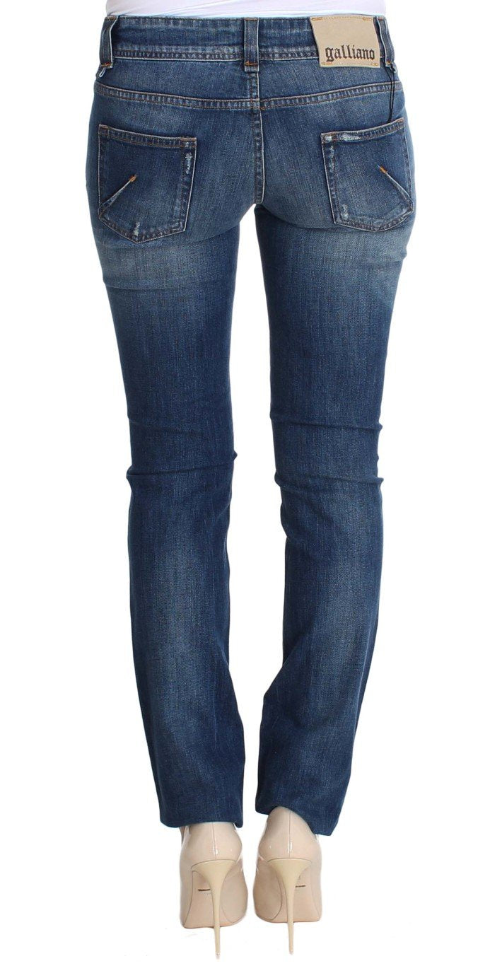 Blue Wash Slim Fit Cotton Stretch Denim Jeans