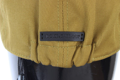 Yellow Cotton Newsboy Cap