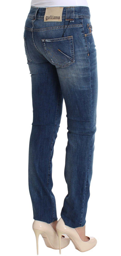 Blue Wash Slim Fit Cotton Stretch Denim Jeans