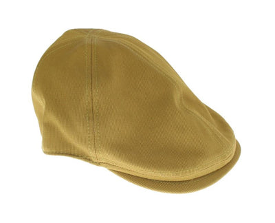 Yellow Cotton Newsboy Cap