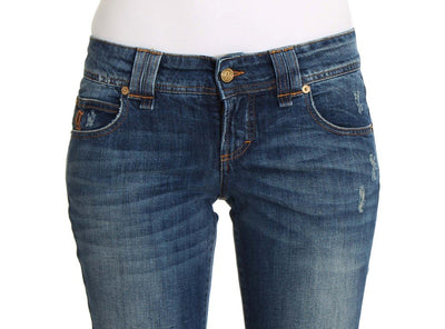 Blue Wash Slim Fit Cotton Stretch Denim Jeans