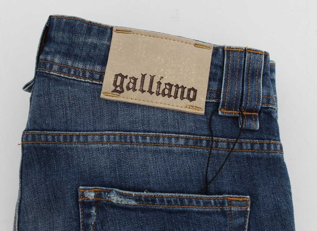 Blue Wash Slim Fit Cotton Stretch Denim Jeans